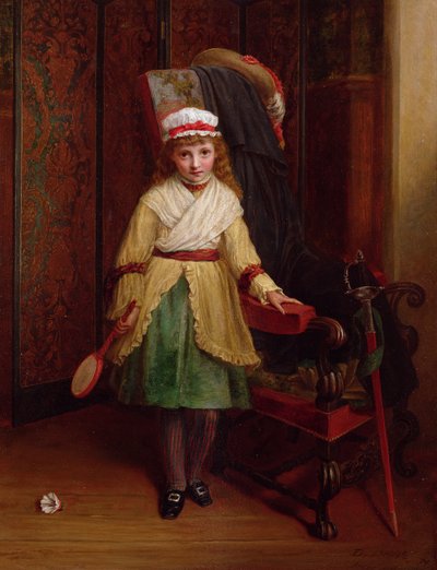 لاعب الريشة ، 1874 (زيت) بواسطة ديفيس